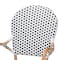 Baxton Studio Naila Classic French Black and White Plastic and Natural Brown Rattan 5-Piece Dining Set 210-12697-12699 - alternate 2